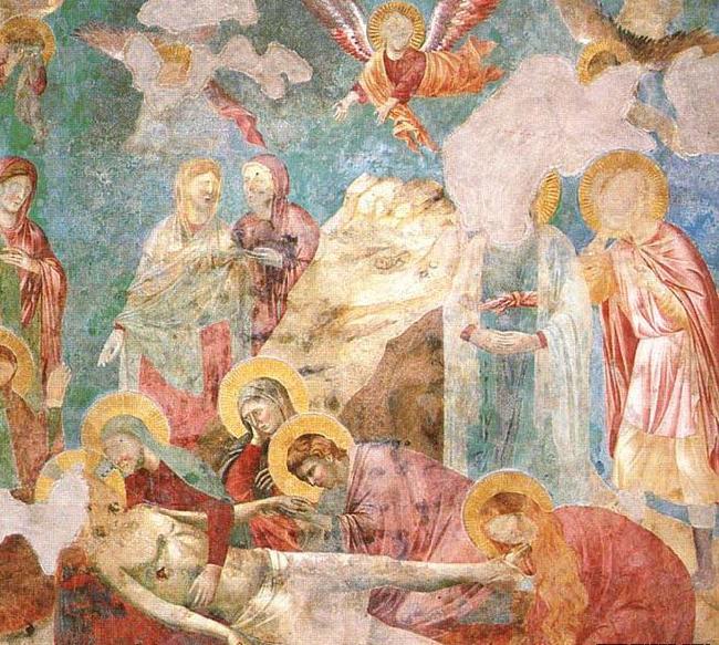 GIOTTO di Bondone Scenes from the New Testament: Lamentation Norge oil painting art